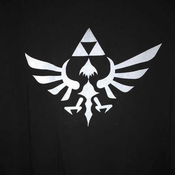 🖤LEGEND OF ZELDA MENS BLACK L/S TOP SIZE L🖤 - Picture 5 of 9